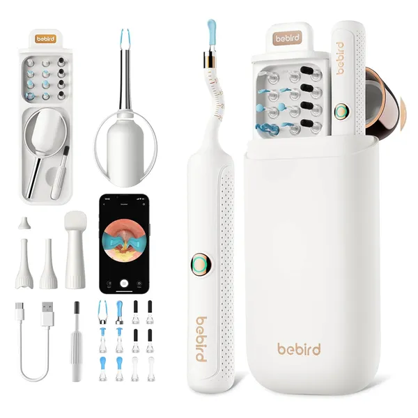 Bebird R37R Electric Ear Cleaning Camera Wax Removal Tool kit – Color: White – View 1