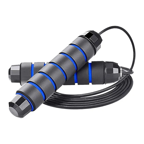 Tangle-Free Rapid Speed Durable & Adjustable Skipping Rope – Color: Blue – View 2