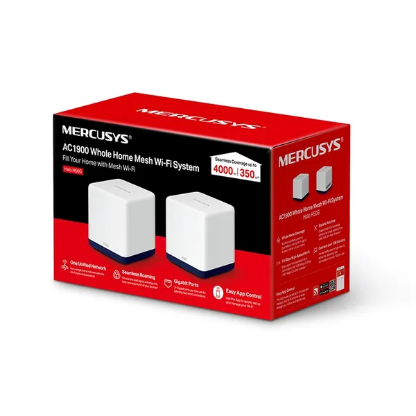 Mercusys Halo H50G AC1900 Dual Band Gigabit Mesh Router (2 Pack) – View 3