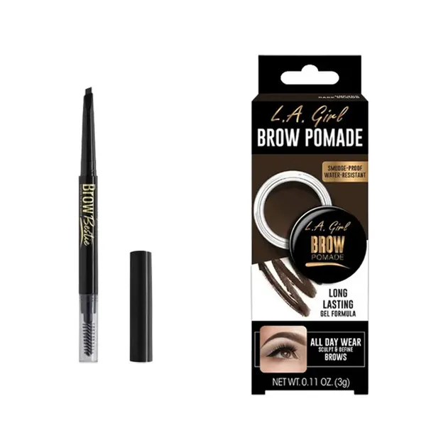 L.A. Girl GBP378 Long Lasting Bestie Eyebrow Pencil Black Brown – View 3
