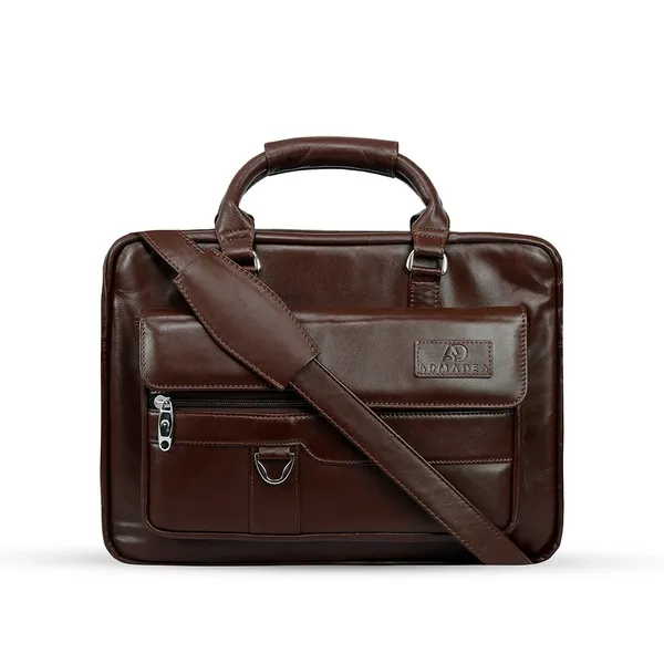 Genuine Cow Leather Waterproof Corporate Design Official Bag – View 2