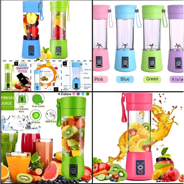 Mini Usb Rechargeable Portable Electric Fruit Juicer – View 2