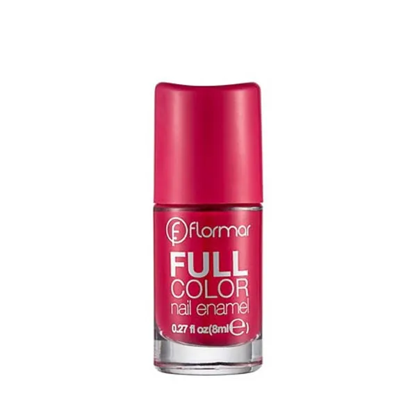 Flormar Full Color Nail Enamel FC13 Raspberry Long Lasting Nail Polish – View 2