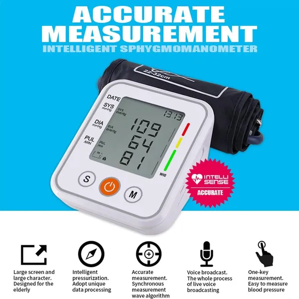 Sure Care kwl-b06 Electronic Digital Automatic Arm Blood Pressure Monitor – View 5