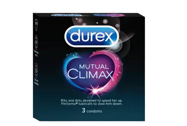 Durex Mutual Climax Ribbed & Dots Condom - 3Pcs Pack – View 1