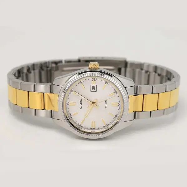 Casio LTP-1302SG-7AVDF Enticer Stainless Steel Two Tone Chain Ladies' Wristwatch – View 9