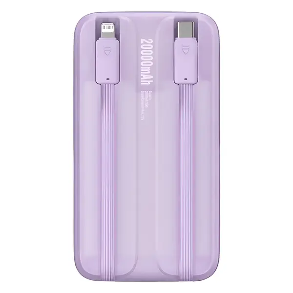 Baseus Comet Series 20,000mAh 22.5W Digital Display Power Bank – Color: Purple – View 3