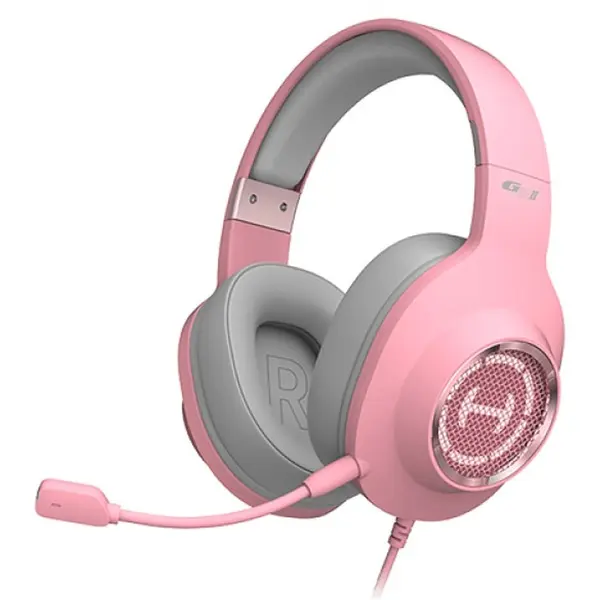  Edifier G2 II ​7.1 Surround Sound USB Wired Gaming Headset  – Color: Pink – View 3