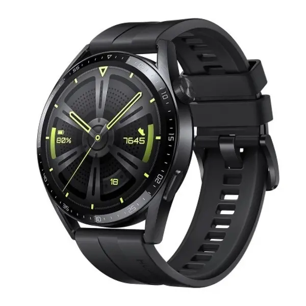 Huawei Watch GT 3 AMOLED Smartwatch – Color: Black – View 1