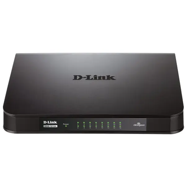 D-Link DGS-1016A 16-Port Unmanaged Gigabit Switch – View 1