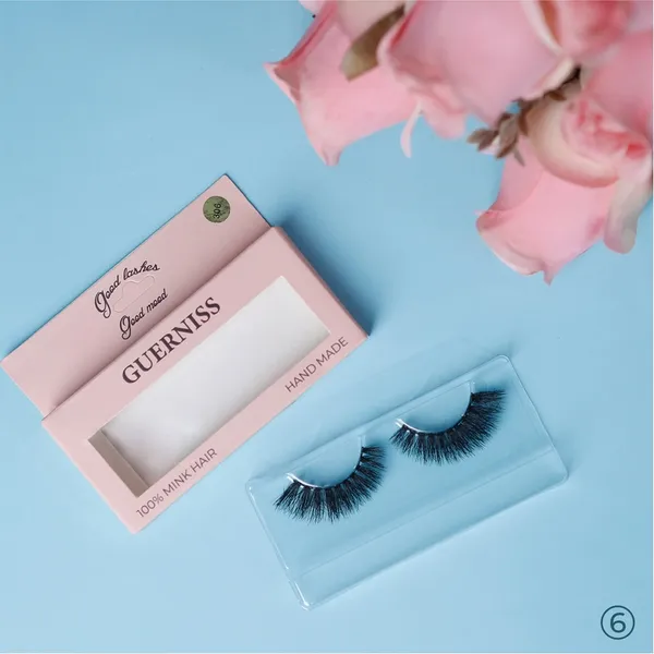 Guerniss 3D 100% mink hair 302 Vegan Durable Eyelashes – View 3