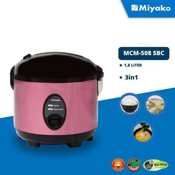 Miyako MCM - 508 1.8 Liter Magic Warmer Plus Rice Cooker – View 2