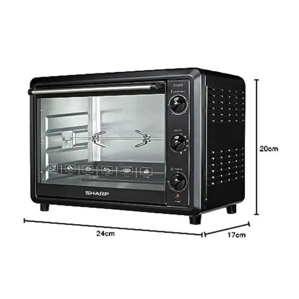SHARP EO-60K 60L Rotisserie Convection Electric Oven – View 3