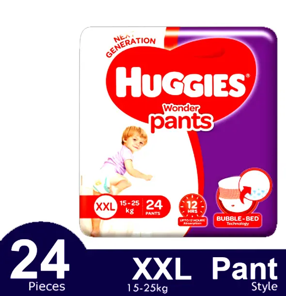Huggies Wonder 360-Degree Stretch Comfort Waist Pant System Baby Diaper – Quantity: 24 pcs – View 3