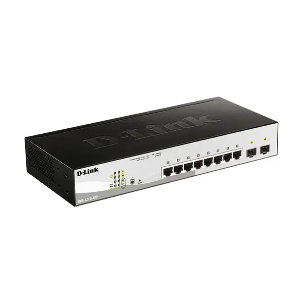 D-Link DGS-1210-10-Port Smart Managed Gigabit PoE Switch – View 2