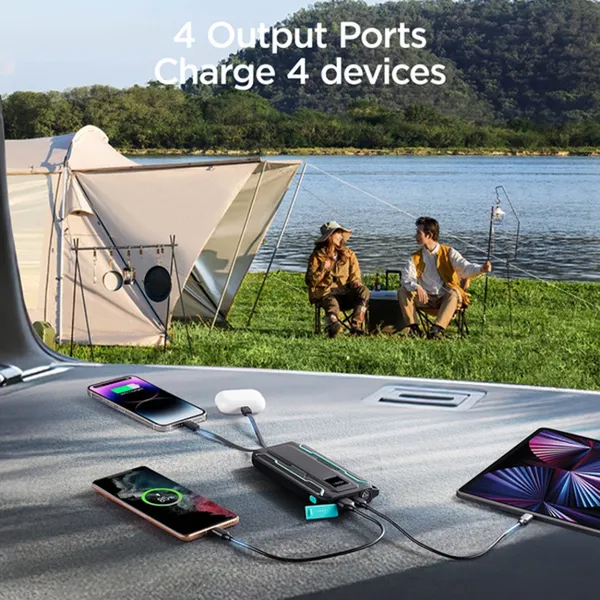 JOYROOM JR-L018 Built in 2in1 Cables 22.5W Fast Charging Power Bank – View 5