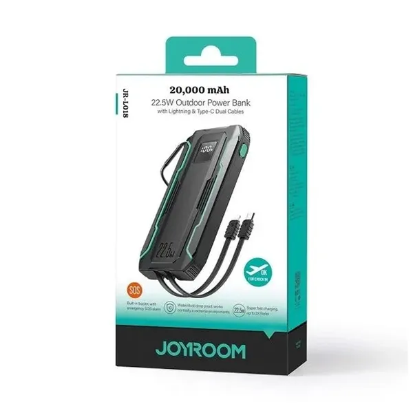 JOYROOM JR-L018 Built in 2in1 Cables 22.5W Fast Charging Power Bank – View 6