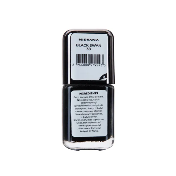Nirvana Color Nail Enamel Light Weight Black Swan 38 Nail Polish – View 5