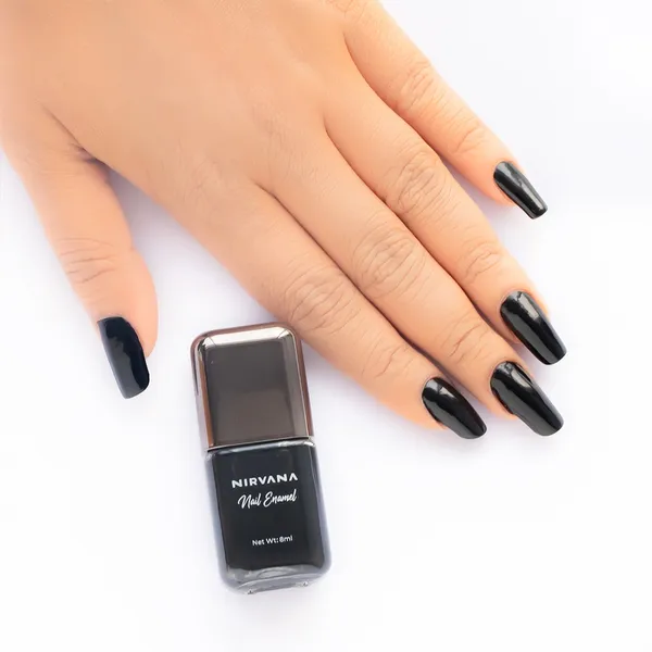 Nirvana Color Nail Enamel Light Weight Black Swan 38 Nail Polish – View 2