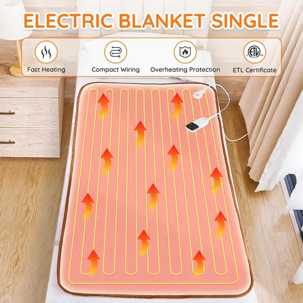 IRISH Electric Heated Under Blanket Size 60x32 inch – View 4