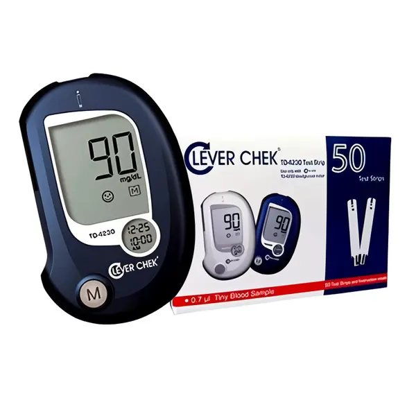 Clever Chek TD-4230 Blood Sugar Monitoring System for Diabetes – View 2