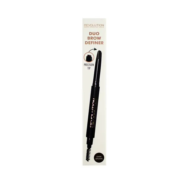 MAKEUP REVOLUTION Duo Brow Dark Eyebrown Pencil 0.15g – View 3