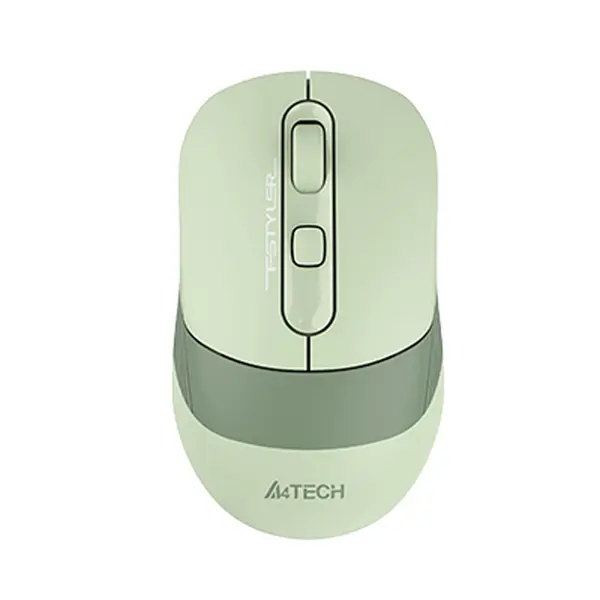 A4TECH FSTYLER FB10C Dual Mode Rechargeable Wireless Mouse – Color: Green – View 1
