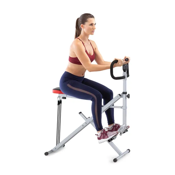 Marcy  XJ-6334 Squat Rider Machine for Glutes and Quads Workout Silver & Black – View 1