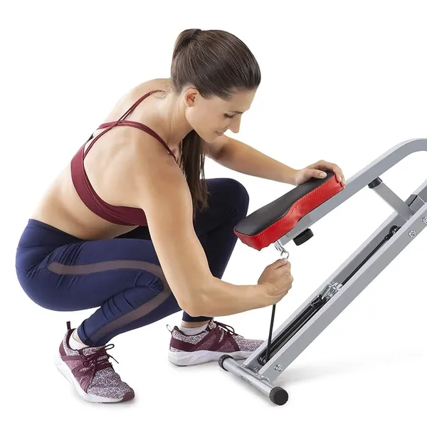 Marcy  XJ-6334 Squat Rider Machine for Glutes and Quads Workout Silver & Black – View 4