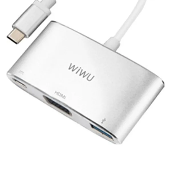 WiWu Alpha C2H 3 in 1 USB Type-C Hub – View 1
