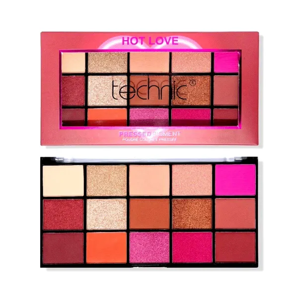 Technic Hot Love 15 Color Pressed Pigment Eyeshadow Palette – View 2