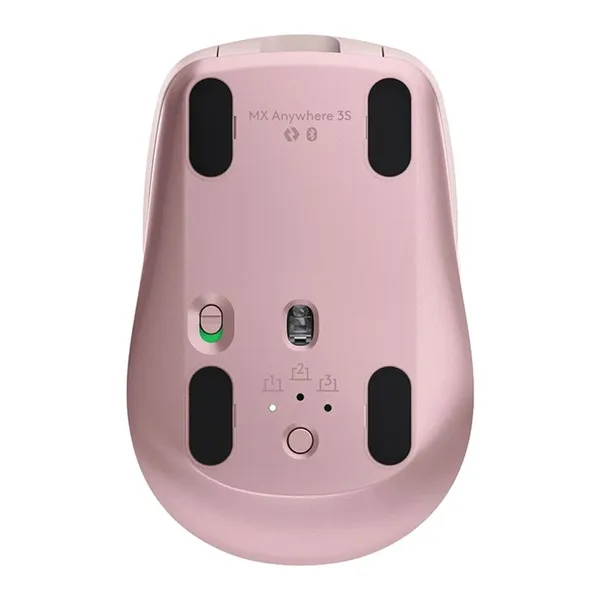 Logitech MX Anywhere 3s Rechargeable Compact Wireless Mouse – Color: Pink – View 4
