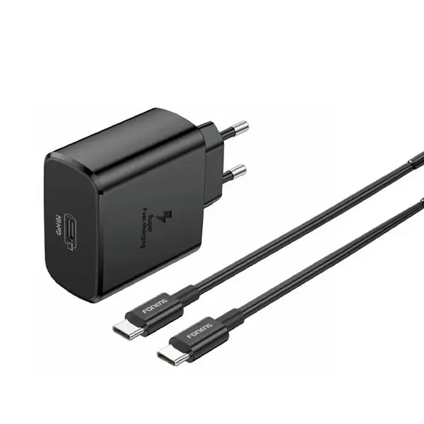 Foneng EU62 45W GaN USB-C Fast Charger with Type-C Cable – View 1