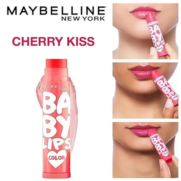 Maybelline New York Baby Lips Pink Cherry Color Lip Balm Kiss SPF 11 – View 4