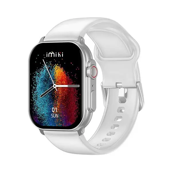 IMILAB IMIKI SF1 Amoled Display Bluetooth Calling Smart Watch – Color: Silver – View 1