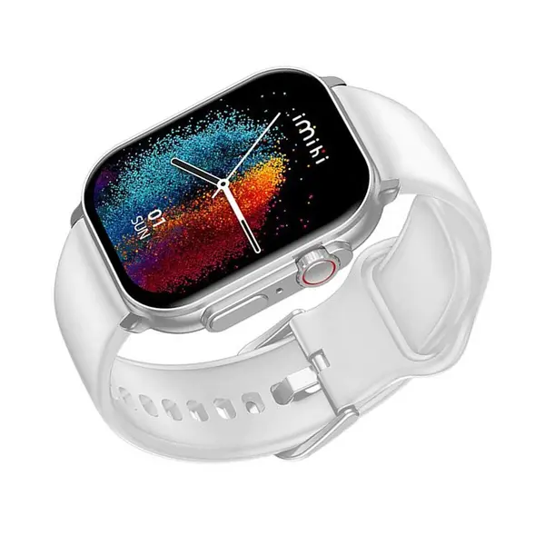 IMILAB IMIKI SF1 Amoled Display Bluetooth Calling Smart Watch – Color: Silver – View 2
