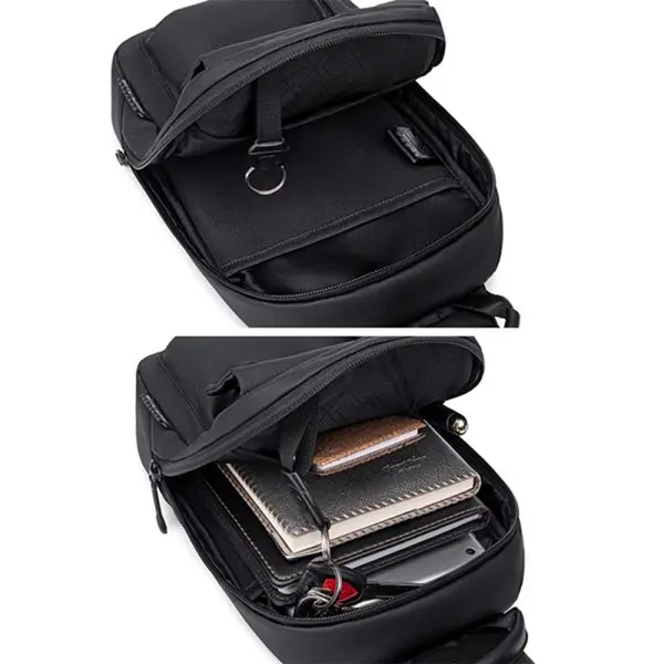 Arctic Hunter XB00526 Water Resistant Anti Theft Cross body Sling Bag – Color: Black – View 2