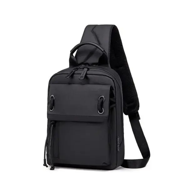 Arctic Hunter XB00526 Water Resistant Anti Theft Cross body Sling Bag – Color: Black – View 1
