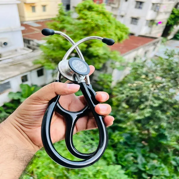 Spirit Special Edition Deluxe Series II Stethoscope – Color: Black – View 2