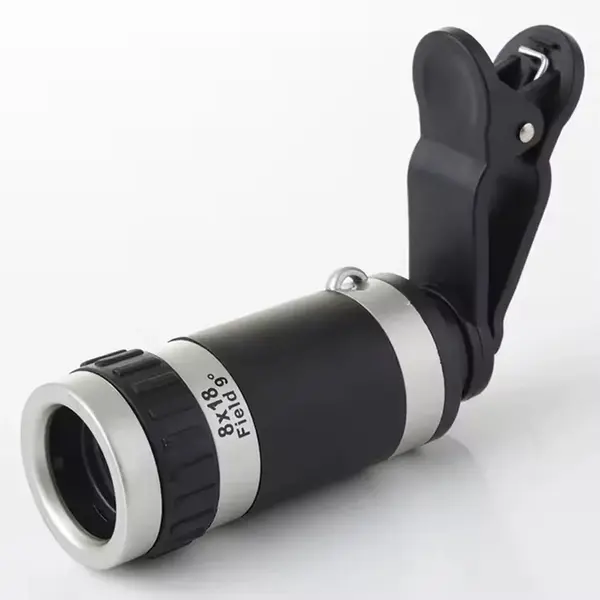 Mobcam 8X HD Zoom Universal Mobile Camera Lens with Tripod Compatible All Mobile Phones Mobile Phone Lens – View 2