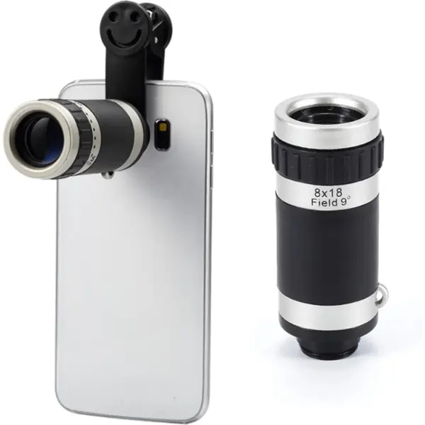 Mobcam 8X HD Zoom Universal Mobile Camera Lens with Tripod Compatible All Mobile Phones Mobile Phone Lens – View 1