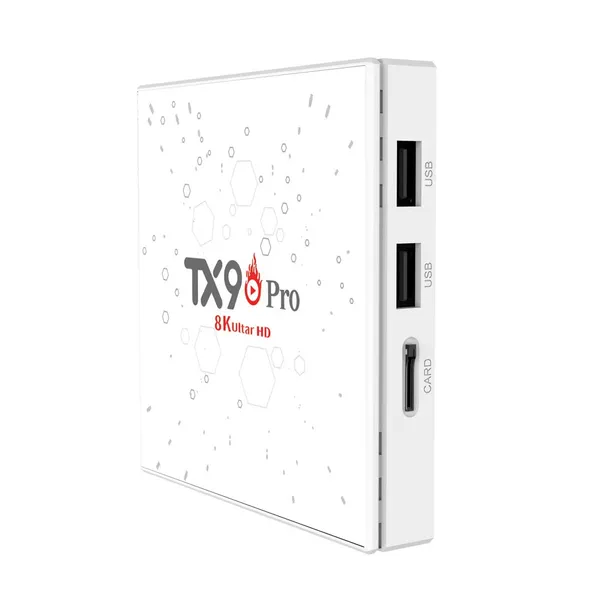TX90 Pro 14K Ultra HD Android TV Box with Voice Control Remote – View 3