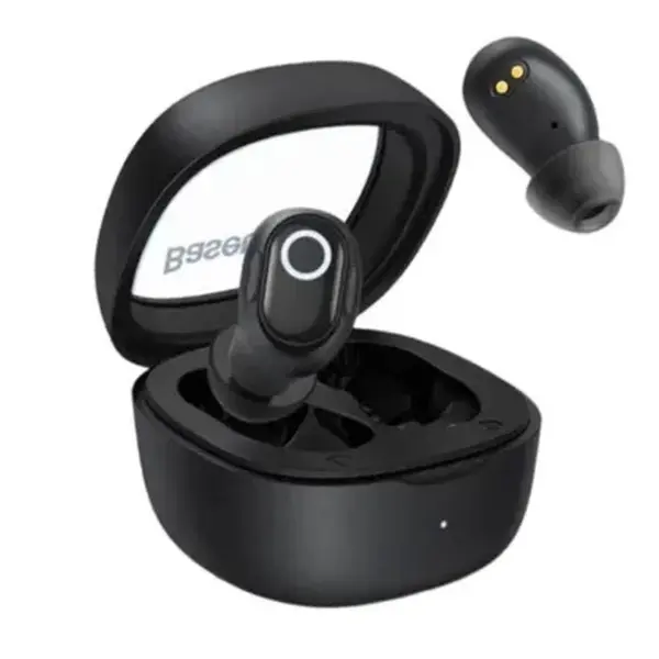 Baseus Bowie TWS WM02 True Wireless Earbuds – Color: Black – View 1