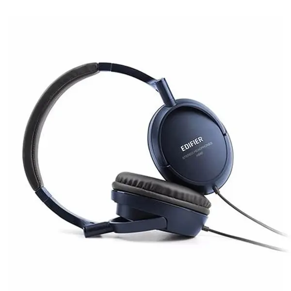 Edifier H840 Ergonomic Over-Ear Wired Headphones – Color: Blue – View 2