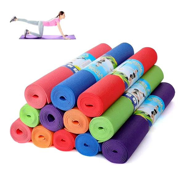 Yoga mat 72 & 24 Inch Washable TP Rubber 6mm Multicolor – View 2