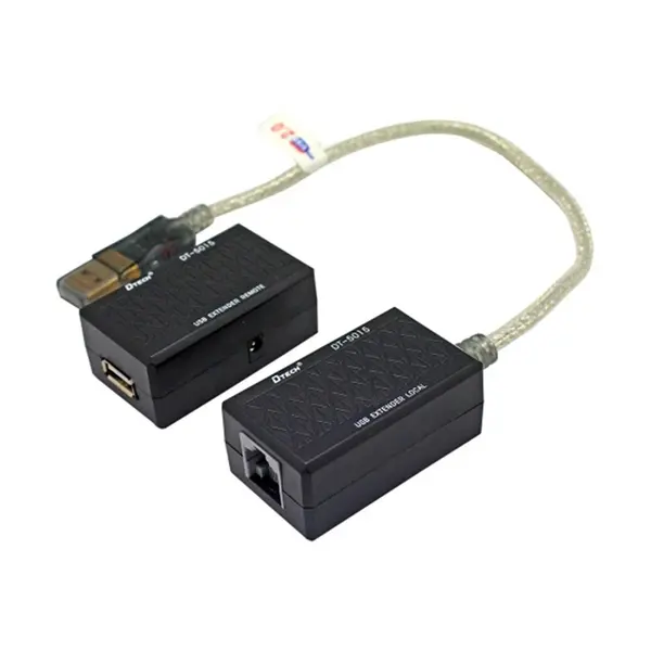 Dtech DT-5015 USB 2.0 60M Extender by LAN Adapters – View 1