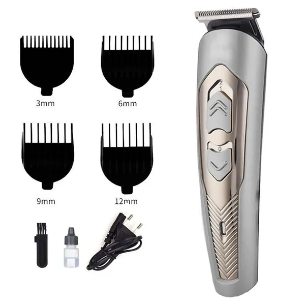 Kemei KM-756 Rechargeable Trimmer and Clipper For Men – Color: Gray – View 1