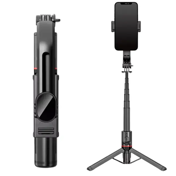 Lenuo L12 Extended 1060mm Tripod With Remote Shutter Bluetooth Selfie Stick – View 1