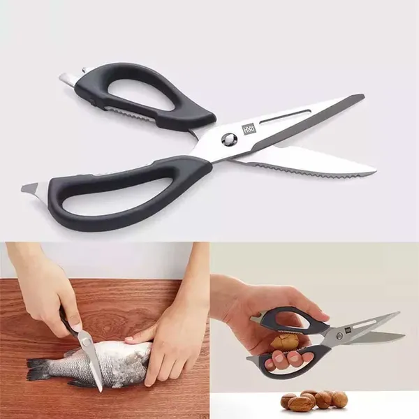 Xiaomi HUOHOU Stainless Steel Kitchen Scissors Non-slip Tool Kit – View 3