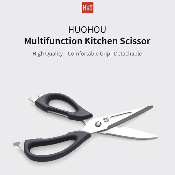 Xiaomi HUOHOU Stainless Steel Kitchen Scissors Non-slip Tool Kit – View 5